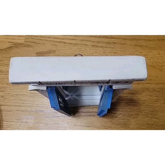 Vintage Greece Santorini Blue Door Ornamental Wall Plaque Ceramic Handcrafted - Picture 9 of 9